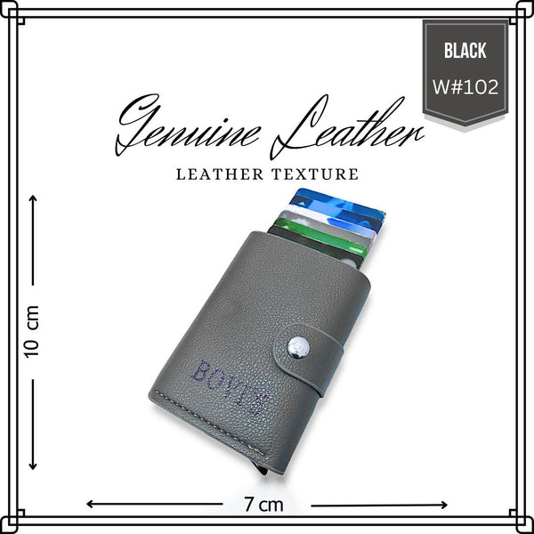 Metal Automatic Pop up Slim Card Holder Wallet Small Card Wallet
